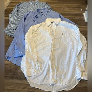 MENS BUTTON DOWN DRESS SHIRTS BUNDLE!!
